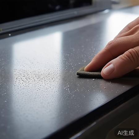 擦拭前面板,去残留洗洁精