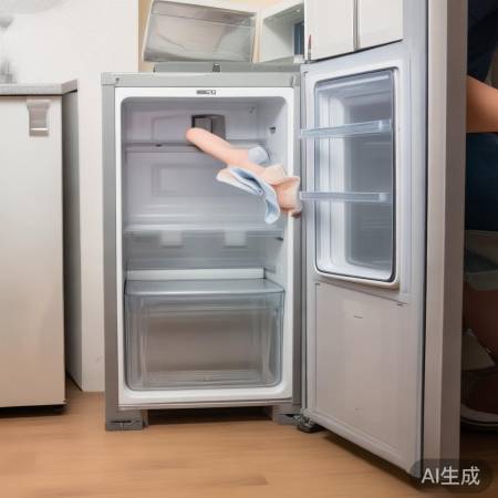 “定期清洁冰箱,防菌更健康”