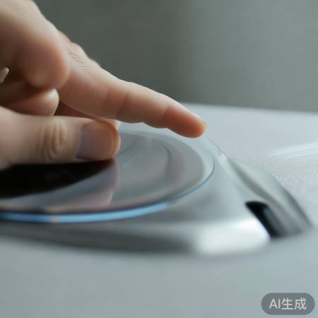 指纹录入，保持垂直。