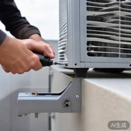 安装空调室外机,固定板稳如梁