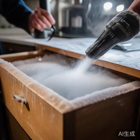 吹风机低温融化薄冰
