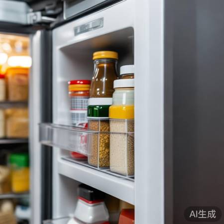 冰箱门小抽屉巧用