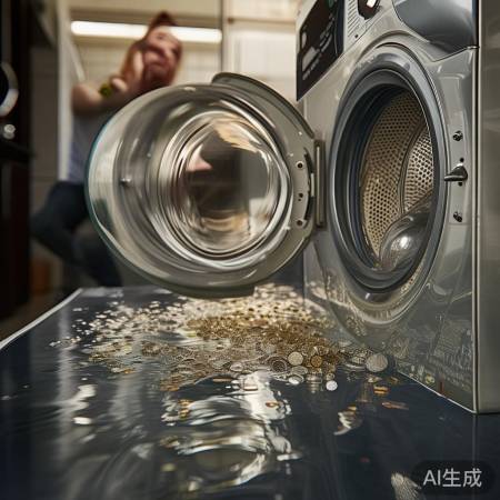 洗衣机内部异物扰运转
