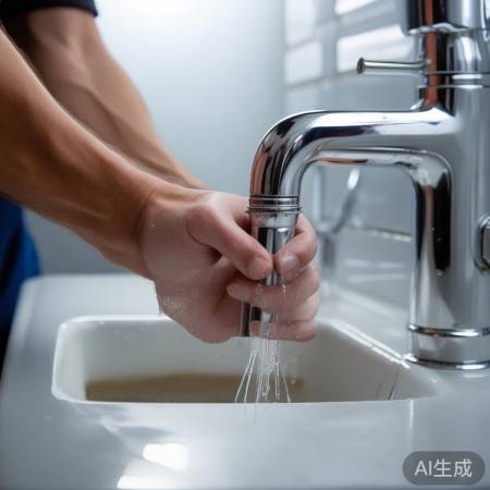 清洁出水口无残留