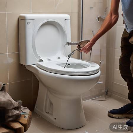 安装马桶垫，硅胶垫直接放，橡胶