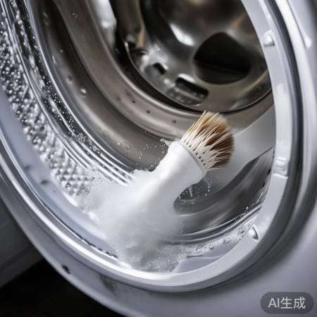 洗衣机内桶刷洗,门缝排水口清洁