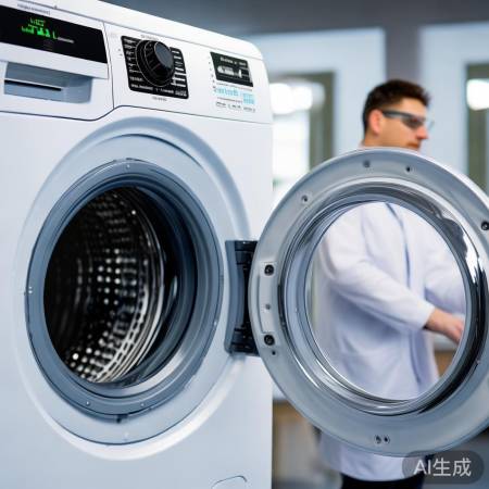 检查调试,开启洗衣机